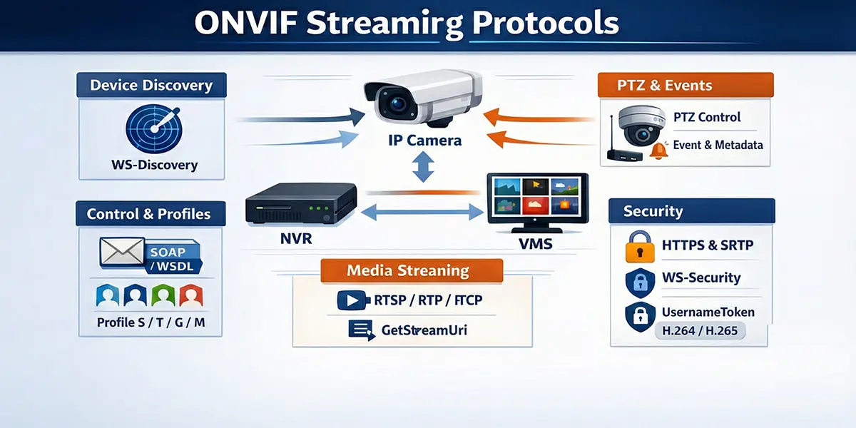 ONVIF Streaming Standard | Architecture, Discovery, RTSP & Security